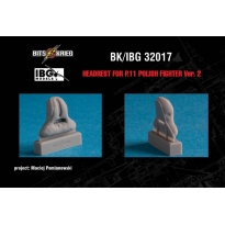 Headrest for PZL P.11C Polish Fighter (fits IBG 32001) ver.2 (1:32)