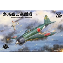 Border Model BF006 A6M2 Zero Fighter  w/Interior of The Engine and Weapons (1:35)