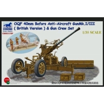 OQF Bofors 40mm Anti-Aircraft Gun Mk. I/III British Army Gun Crew Set (1:35)