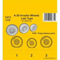 CMK 7473 A-26 Invader Wheels Late Type / for Italeri kit (1:72)