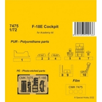 CMK 7475 F-18E Hornet Cockpit for Academy kit (1:72)