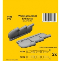 CMK 7498 Wellington Mk.II Exhausts 1/72 / for Airfix kit (1:72)