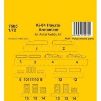 Ki-84 Hayate Armament 1/72 / Arma Hobby kits (1:72)