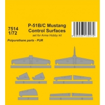 CMK 7514 P-51B/C Mustang Control Surfaces 1/72 / for Arma Hobby kit (1:72)