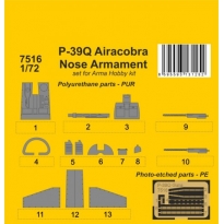 CMK 7516 P-39Q Airacobra Nose Armament 1/72 / for Arma Hobby kit (1:72)