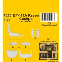 CMK 7525 EF-111A Raven Cockpit 1/72 / for Italeri kit (1:72)