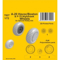 CMK 7527 A-20 Havoc/Boston/ P-70 Nighthawk Wheels 1/72 / for Special Hobby kits (1:72)