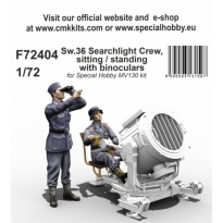 CMK F72404 Sw.36 Searchlight Crew, sitting / standing with binoculars (1:72)