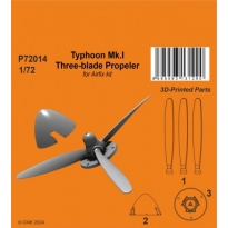 CMK P72014 Typhoon Mk.I Three-blade Propeler (1:72)