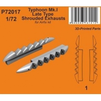 CMK P72017 Typhoon Mk.I Late Shrouded Exhausts 3D (1:72)