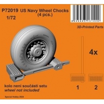 CMK P72019 US Navy Wheel Chocks 3D (1:72)