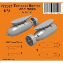 CMK P72021 Tempest Bombs and racks 3D (1:72)
