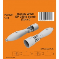 CMK P72029 British WWII GP 250lb bomb (2pcs.) (1:72)