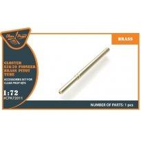 Gloster E28/39 Pioneer brass pitot tube for CP kits CP72001/CP72007 (1:72)