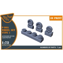 F-86A wheel set type 1 for CP kits (1:72)