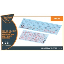 MiG-23ML, MLA standard stencils for grey paint schemes for CP kits and other (1:72)