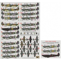 DK Decals 48011 Spitfire - airplanes used by the Czechoslovak airmen in the RAF (1:48)