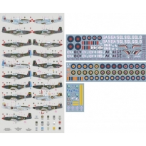 DK Decals 72099 DAF Mustangs - RAF, RAAF and SAAF squadrons over Italy 1944-1945 (1:72)
