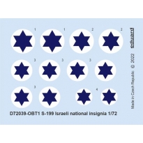 Eduard D72039 S-199 Israeli national insignia (1:72)