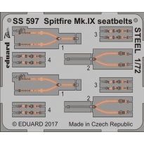 Eduard SS597 Spitfire Mk.IX seatbelts STEEL (1:72)