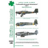 Exito ED48004 Luftwaffe Ground Attackers vol.1 - Ju 87 D-3, Hs 129, Fw 190F-8 (1:48)