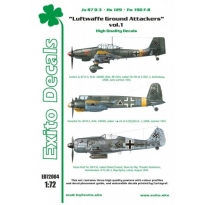 Exito ED72004 Luftwaffe Ground Attackers vol.1 - Ju 87 D-3, Hs 129, Fw 190F-8 (1:72)