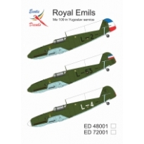 Exotic Decals ED48001 Royal Emils Me 109 in Yugoslav service (1:48)