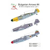 Exotic Decals ED48007 Bulgarian Arrows #4 Bf 109 G in Bulgarian service - part 1 (1:48)