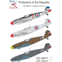Exotic Decals ED48011 Protectors of the Republic Me 109G in Yugoslav service (1:48)