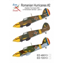 Exotic Decals ED48013 Romanian Hurricanes #2 Hawker Hurricane Mk.I in Romanian service - part 2 (1:48)