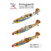 Exotic Decals ED48014 Irmgard - American Gustav in Tunisia captured Me 109G-2 W.Nr.10605 (1:48)