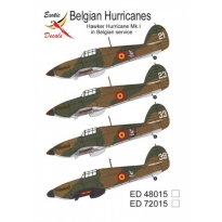 Exotic Decals ED48015 Belgian Hurricanes Hawker Hurricane Mk.I in Belgian service (1:48)