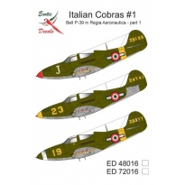 Exotic Decals ED48016 Italian Cobras #1 Bell P-39 in Regia Aeronautica - part 1 (1:48)