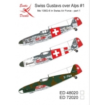 Exotic Decals ED48020 Swiss Gustavs over Alps #1 Me 109G-6 in Swiss Air Force - part 1 (1:48)