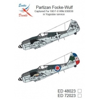 Exotic Decals ED48023 Partizan Foce-Wulf Captured Fw 190 F-8 in Yugoslav Service (1:48)