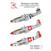 Exotic Decals ED48024 Mustang in The Alps P-51B-10-NA Tested by Swiss Air Force (1:48)