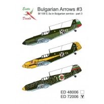 Exotic Decals ED72006 Bulgarian Arrows #3 Bf 109 E-3a in Bulgarian service - part 3 (1:72)