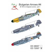 Exotic Decals ED72007 Bulgarian Arrows #4 Bf 109 G in Bulgarian service - part 1 (1:72)