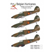 Exotic Decals ED72015 Belgian Hurricanes Hawker Hurricane Mk.I in Belgian service (1:72)