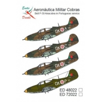 Exotic Decals ED72022 Aeronautica Militar Cobras Bell P-39 Airacobra in Portugese Service (1:72)