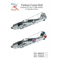 Exotic Decals ED72023 Partizan Foce-Wulf Captured Fw 190 F-8 in Yugoslav Service (1:72)