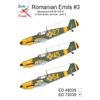 Exotic Decals ED72039 Romanian Emils #3 -  Messerschmitt Bf 109 E in Romanian  Service - Part 3 (1:72)