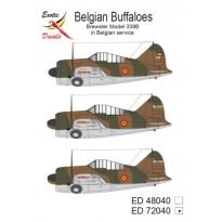 Exotic Decals ED72040 Belgian Buffaloes -  Brewster Model 339B in Belgian Service (1:72)