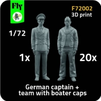 Fly F72002	1x captain + 20x sailor with boater caps (1:72)