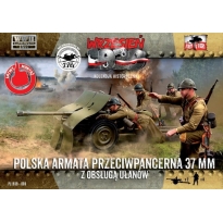First to Fight Polska armata przeciwpancerna 37mm Bofors z obsługą ułanów (1:72)