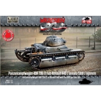 First to Fight 132 Pz.Kpfw. 40R 736 (f) lub Renault R40 z armatą SA18 z ogonem (1:72)