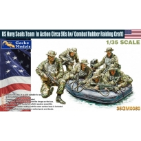 US Navy Seals Team In Action Circa 90s (w-Combat Rubber Raiding Craft) (1:35)