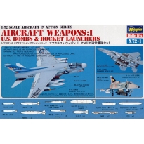 Hasegawa 35001 Aircraft Weapons: I U.S. Bombs & Rocket Launchers (X72-1) (1:72)