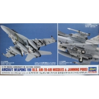 Hasegawa 35113 U.S. Air To Air Missiles & Jamming Pods - Weapons VIII (X72-13) (1:72)