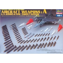 Hasegawa 36001 Aircraft Weapons Set: A U.S.Bombs & Tow Targets (X48-1) (1:48)
